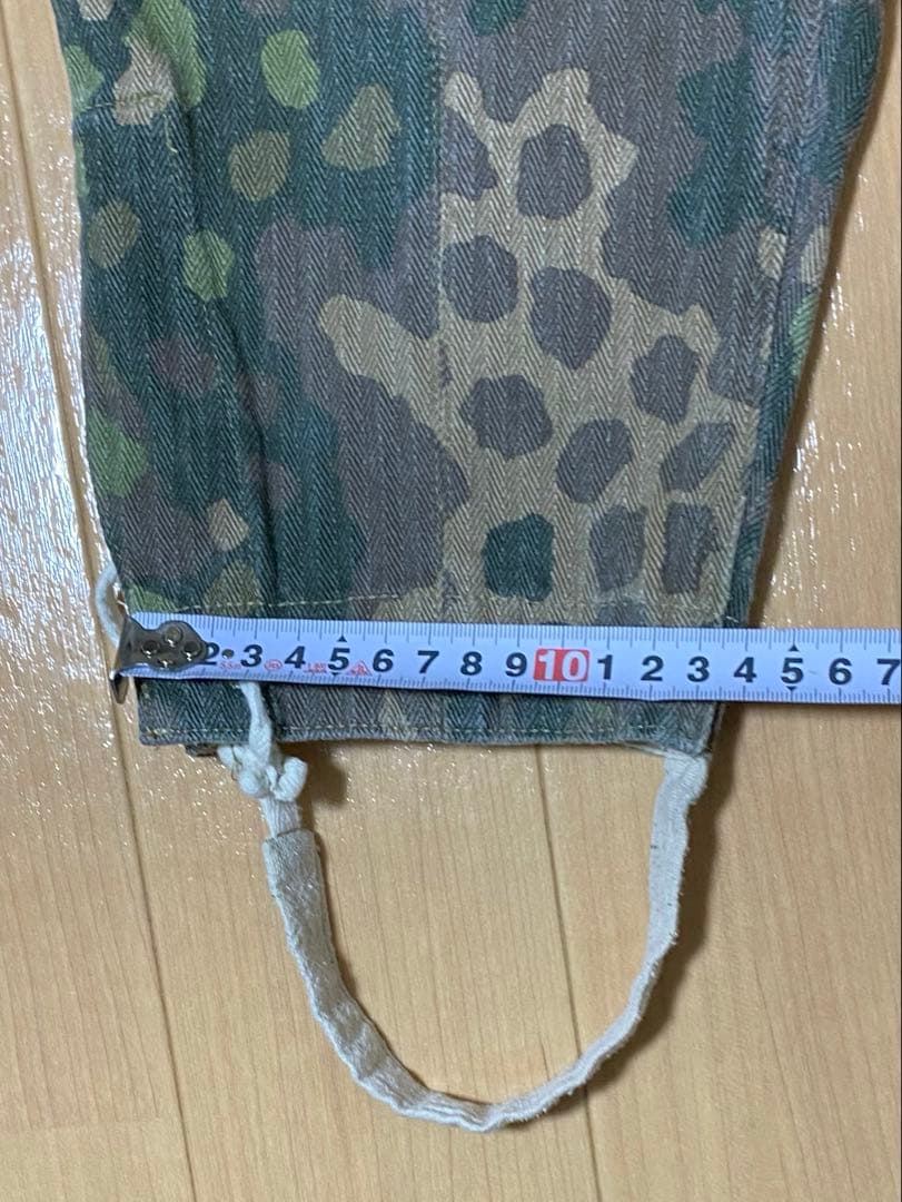 WWⅡ ドイツ軍　迷彩服 M44ドット迷彩 ズボン　Mサイズ　麻生地