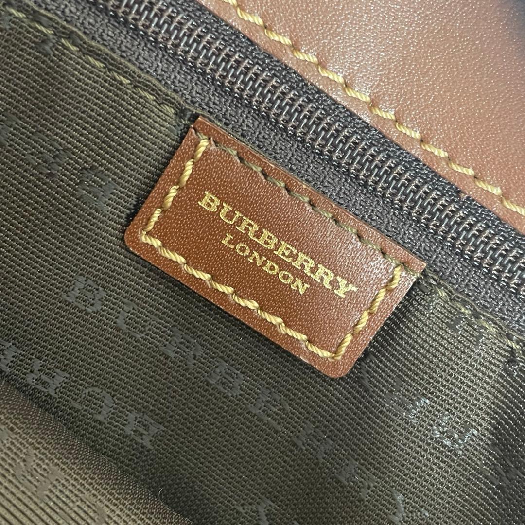 【N】BURBERRY バーバリー ノバチェック ハンドバッグ