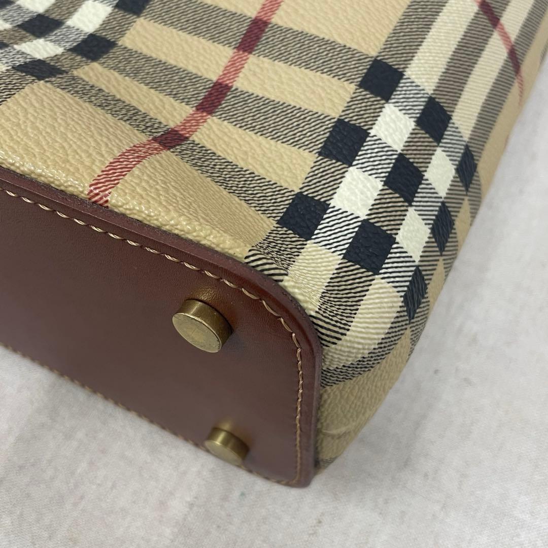 【N】BURBERRY バーバリー ノバチェック ハンドバッグ