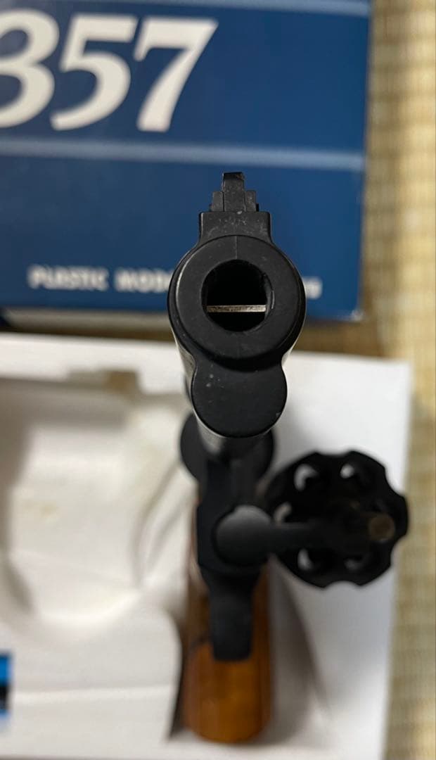 タイトー　コルトパイソン　4インチ　HW 木製グリップ付き　モデルガン