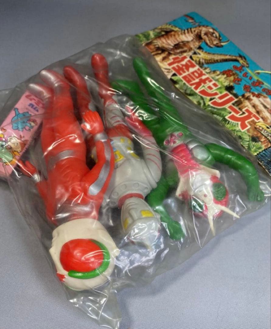 昭和 未開封 無版権パチソフビ 仮面ライダーV3 ジャンボーグa ファイヤーマン