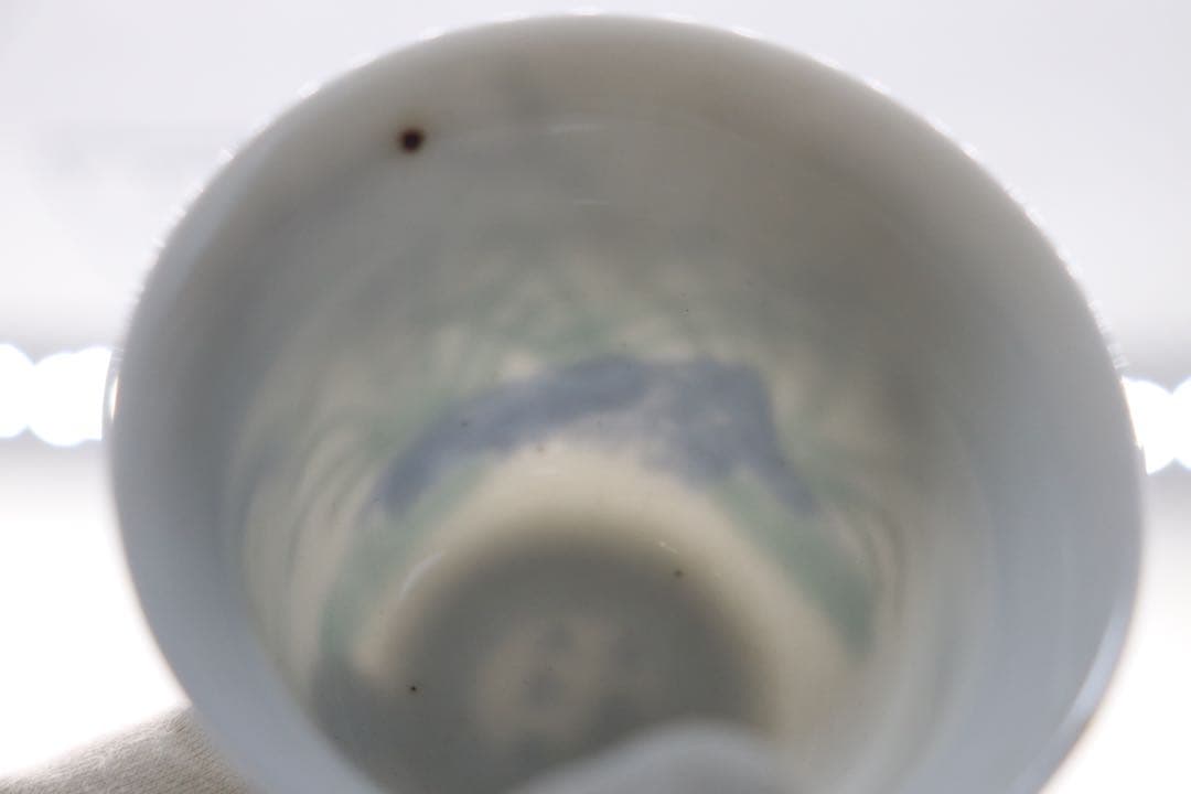 中国　大清康熙年製　とう彩小杯　茶器　送料込み0124