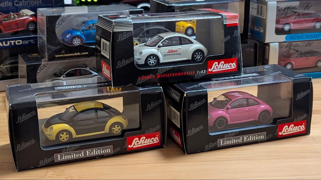 【モデルカー詰め合わせ】1／43スケール　フォルクスワーゲンニュービートル17台