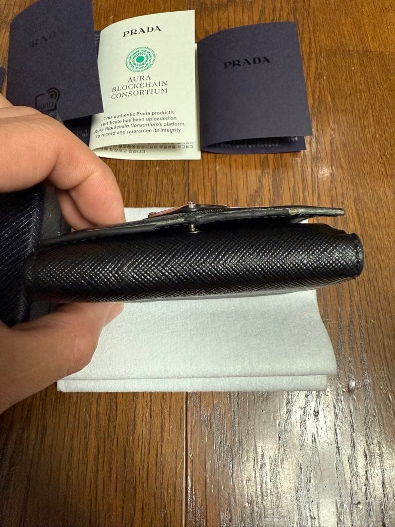 PRADA サフィアーノレザー 三つ折り財布
