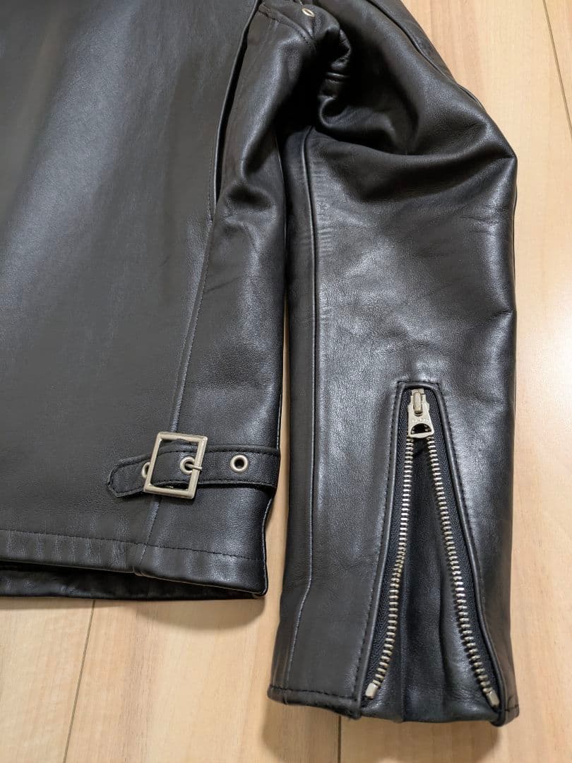 Schoot ショット 新型641 ライナー付 シングルライダースジャケット34