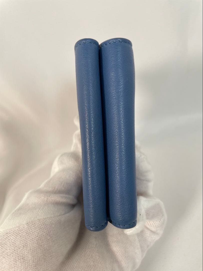 美品 BALENCIAGA バレンシアガ 三つ折り財布 レザー 保存袋付き