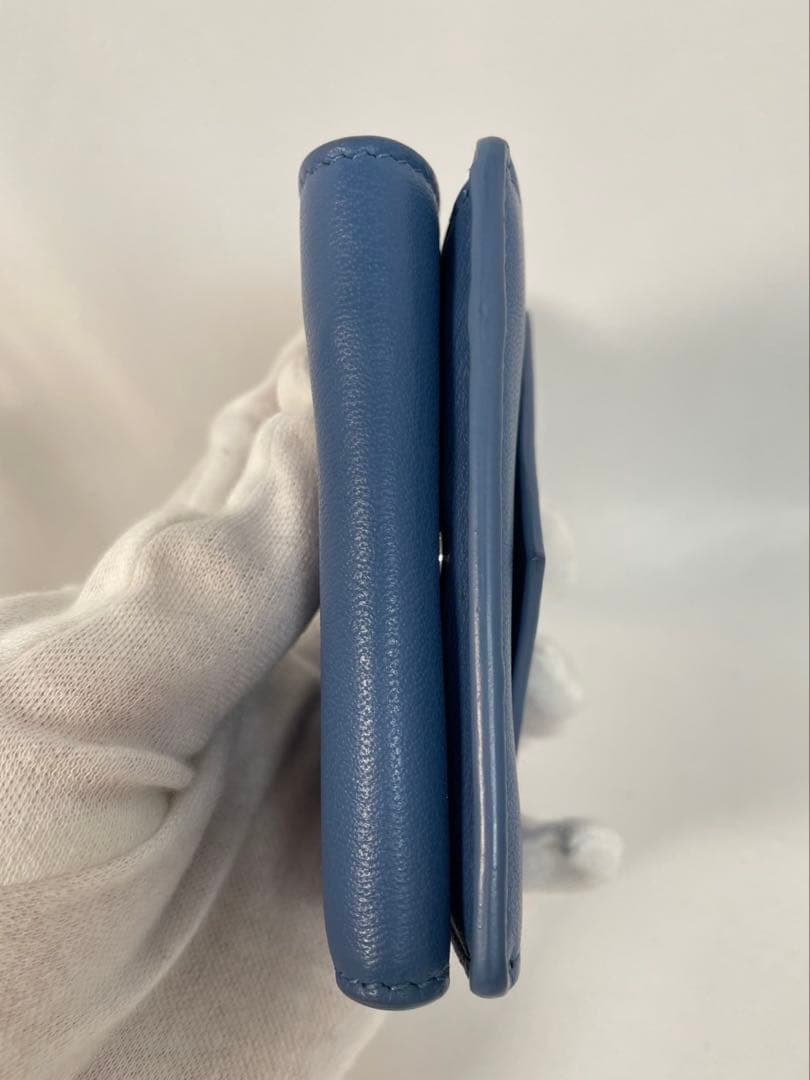 美品 BALENCIAGA バレンシアガ 三つ折り財布 レザー 保存袋付き