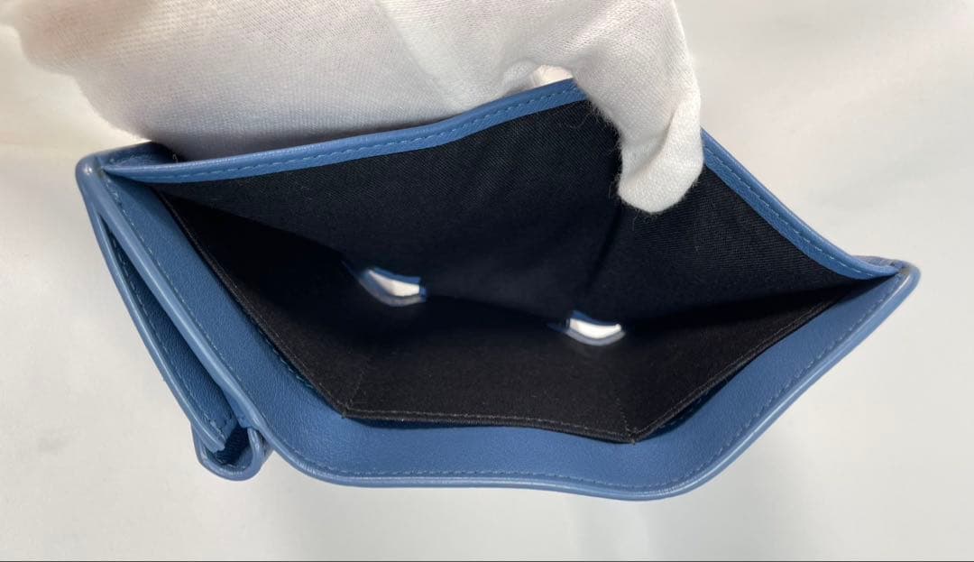 美品 BALENCIAGA バレンシアガ 三つ折り財布 レザー 保存袋付き