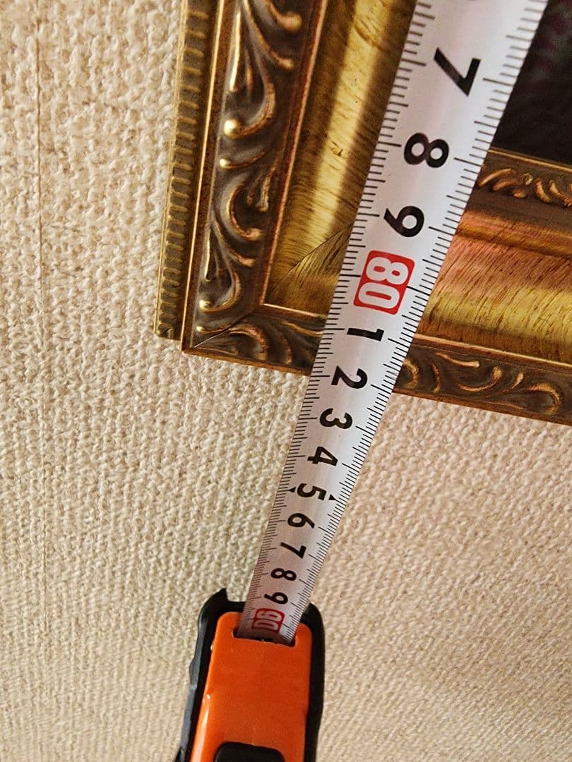 天使の絵画 金色のフレーム付き