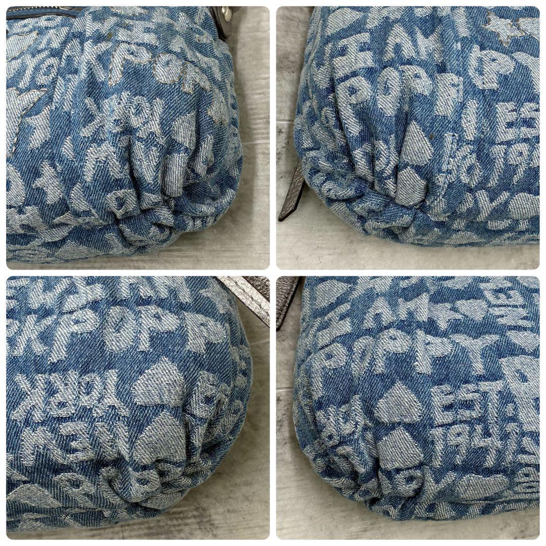 ✨稀少✨美品✨コーチ　ポピー　セミショルダーバッグ　2way ロゴ　デニム