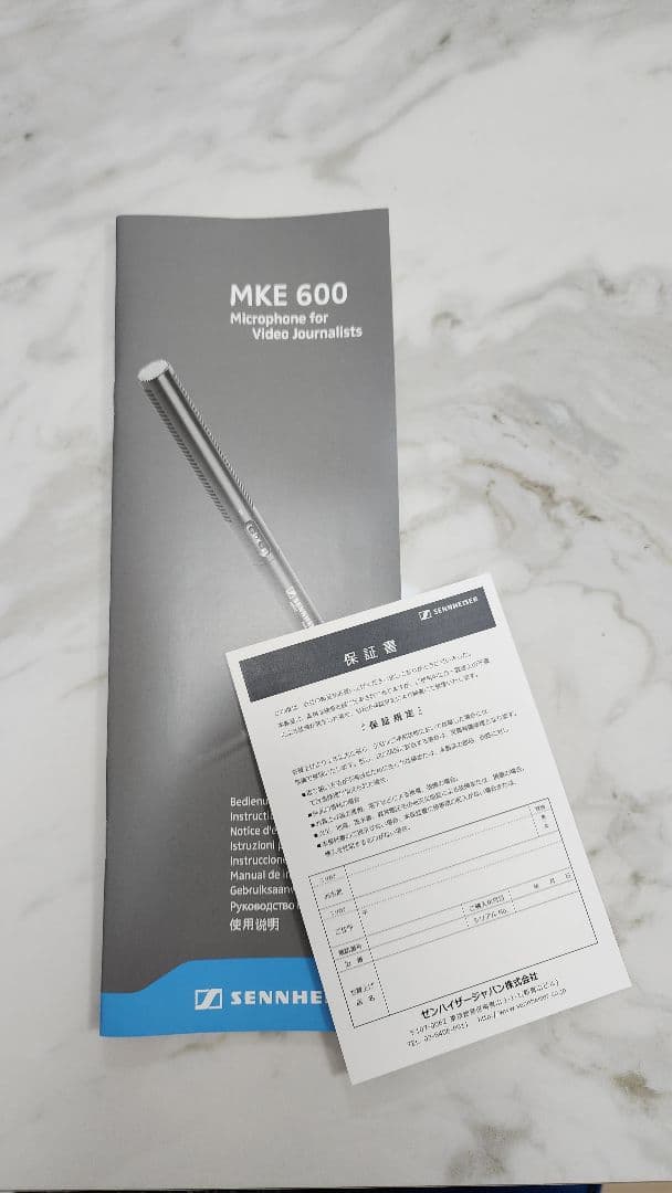 SENNHEISER ( ゼンハイザー )　MKE600　ビデオカメラ用マイク