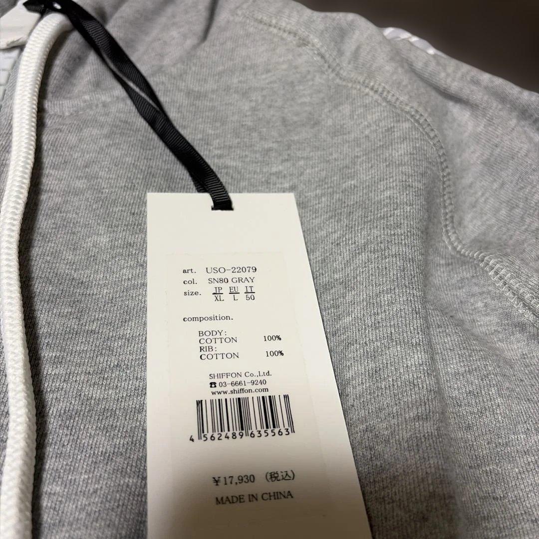 1PIU1UGUAALE3 RELAX スエットパーカーサイズXL カラーグレイ