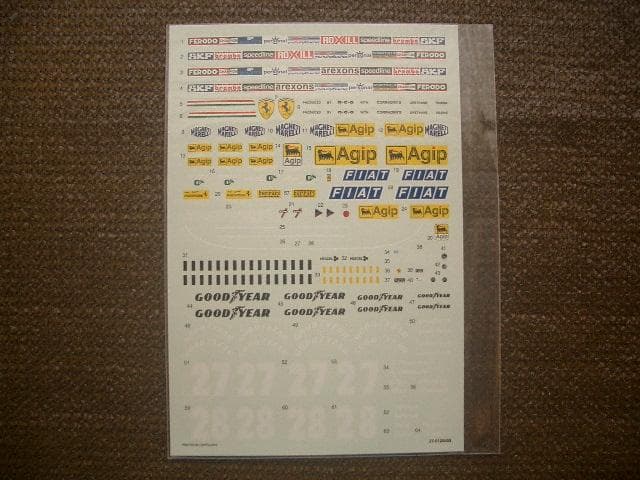 1/20 スタジオ フェラーリ 126C2 3台 メタル製フルディテールキット