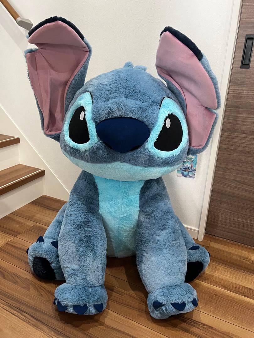 コストコ スティッチ ブランケット付き 特大ぬいぐるみ