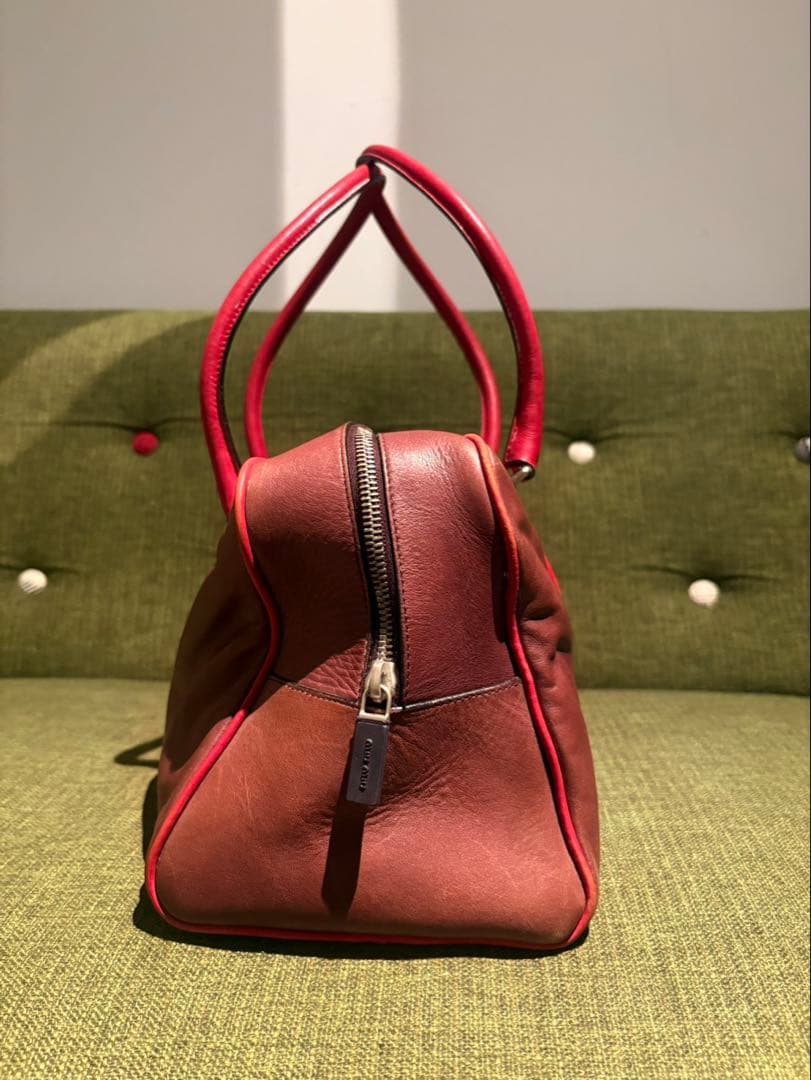 90s miumiu archive レザー ハンドバッグ