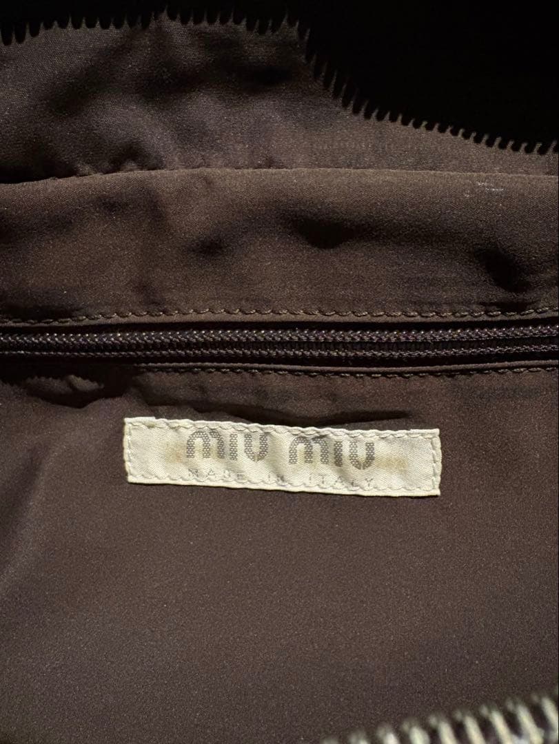 90s miumiu archive レザー ハンドバッグ