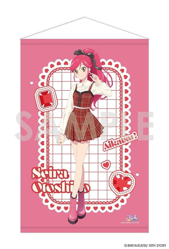 (未開封)タペストリー 音城セイラ アイカツ! ～Girly RED～