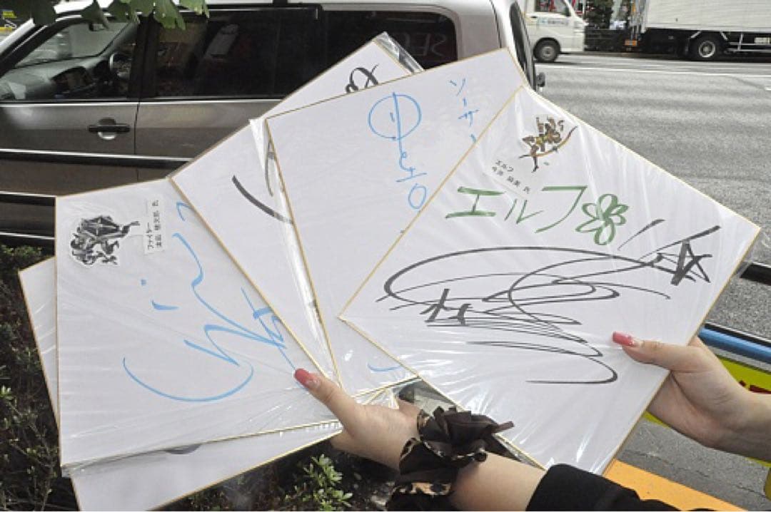 田中敦子 直筆サイン色紙 ドラゴンズクラウン アマゾン 攻殻機動隊 草薙素子