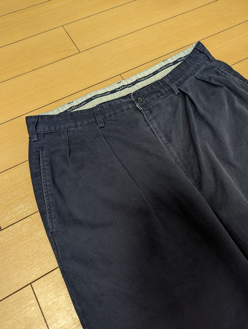 USA製　90s　ポロラルフローレン　ポロチノ　ネイビー　ANDREW PANT
