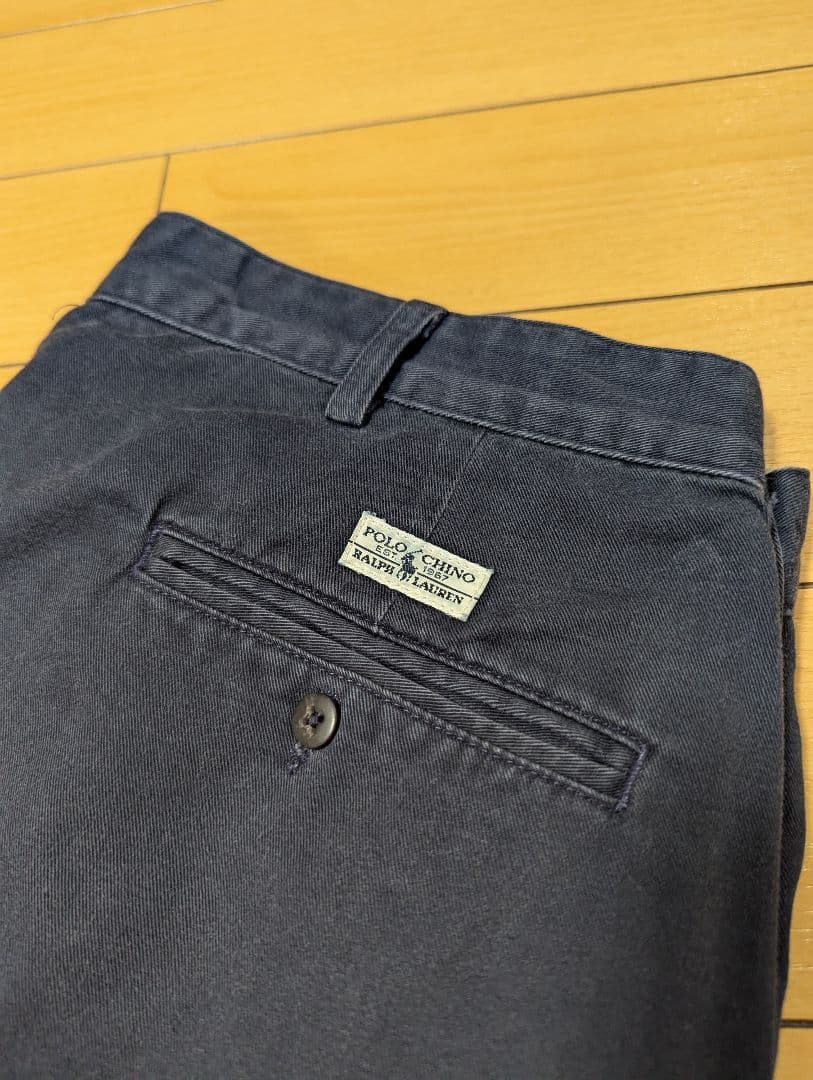USA製　90s　ポロラルフローレン　ポロチノ　ネイビー　ANDREW PANT