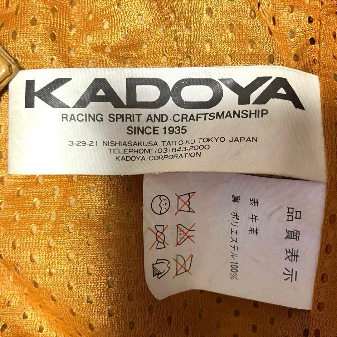 希少★KADOYA カドヤ ニューコンセプター カウレザー ライダースジャケット