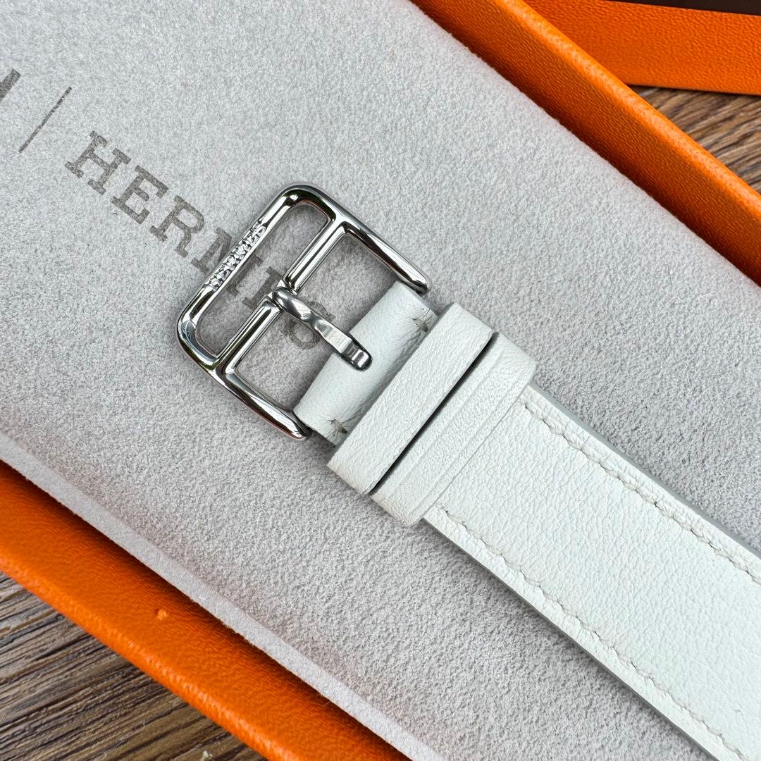 2514 ほぼ未使用　Apple Watch エルメス　ホワイト　レザー