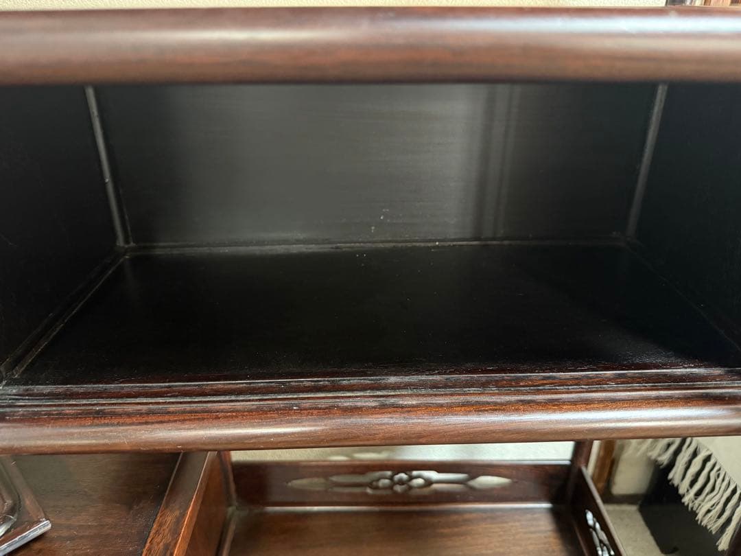 紅木　茶棚　茶箪笥　唐木　茶道具　送料込み251107