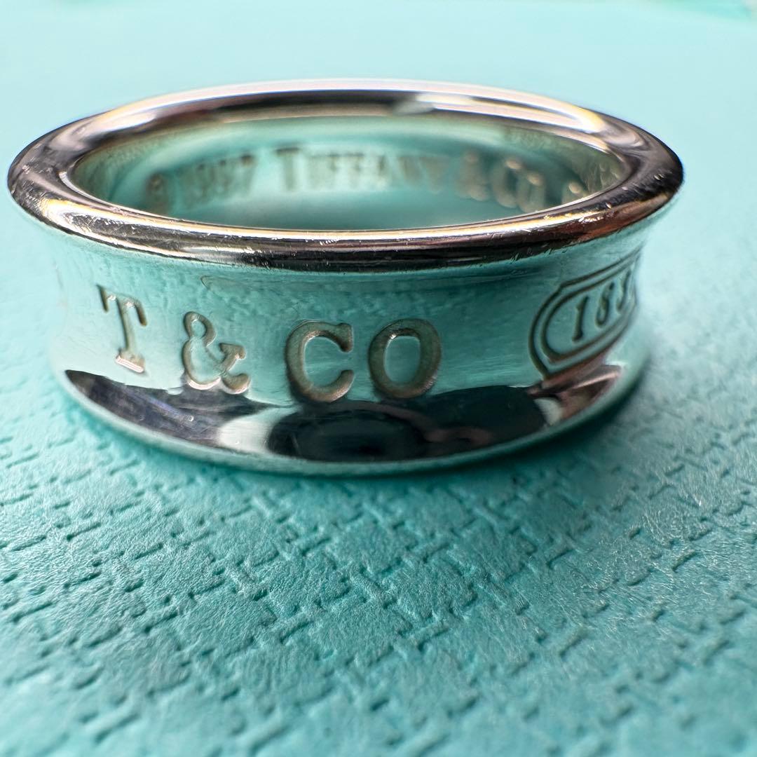【美品】約17号 ティファニー Tiffany ナロー 1837リングSV925