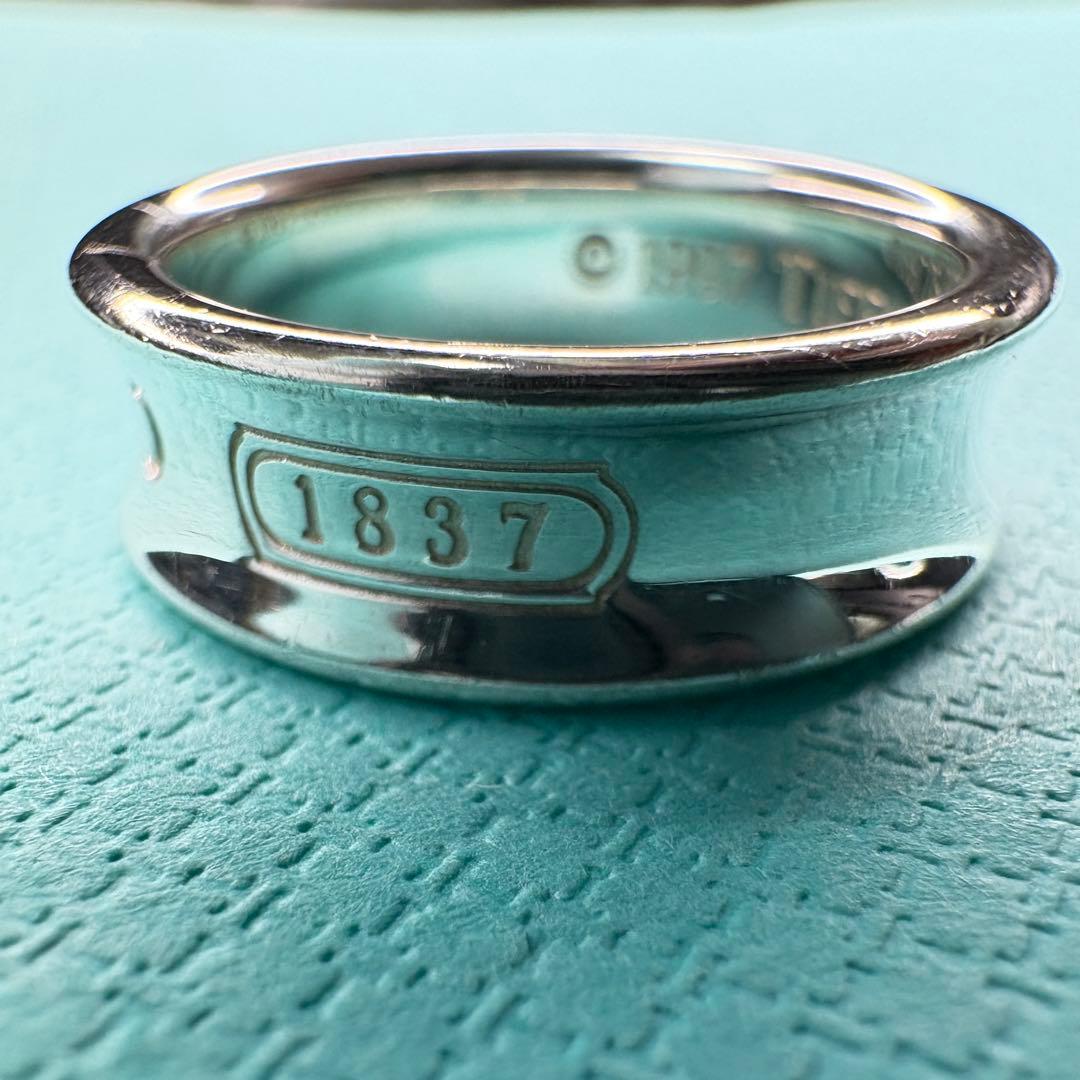 【美品】約17号 ティファニー Tiffany ナロー 1837リングSV925