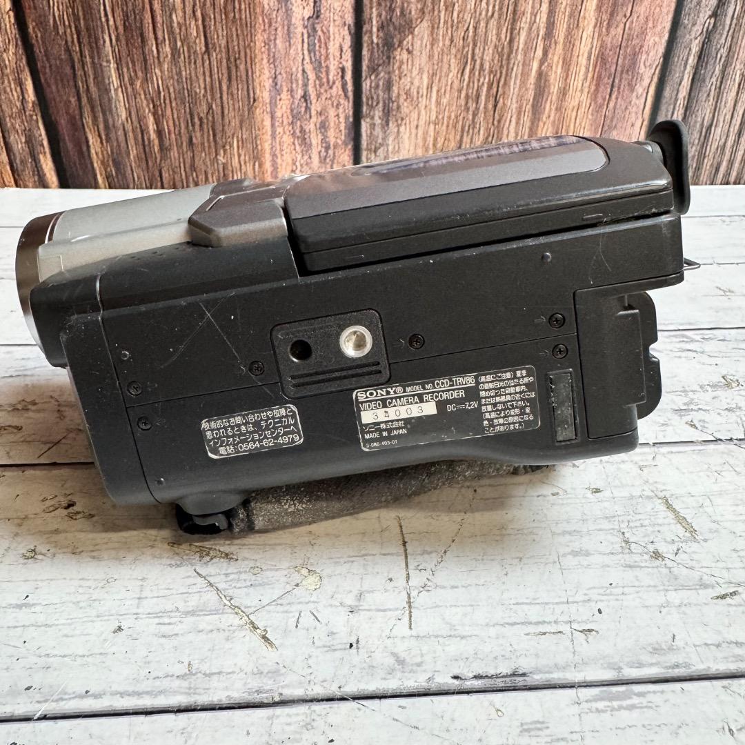 SONY ビデオカメラレコーダー CCD TRV86 Hi8 新品テープ10本付