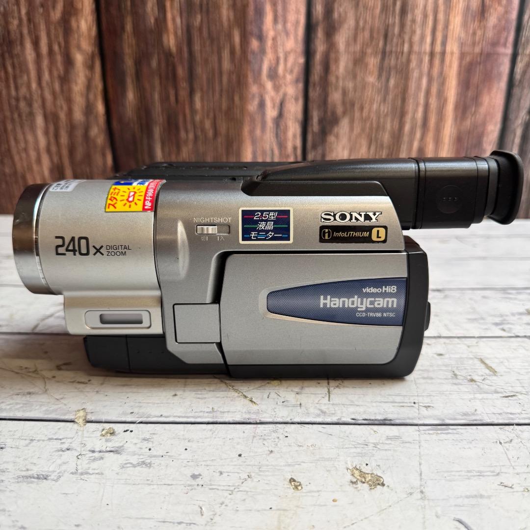 SONY ビデオカメラレコーダー CCD TRV86 Hi8 新品テープ10本付