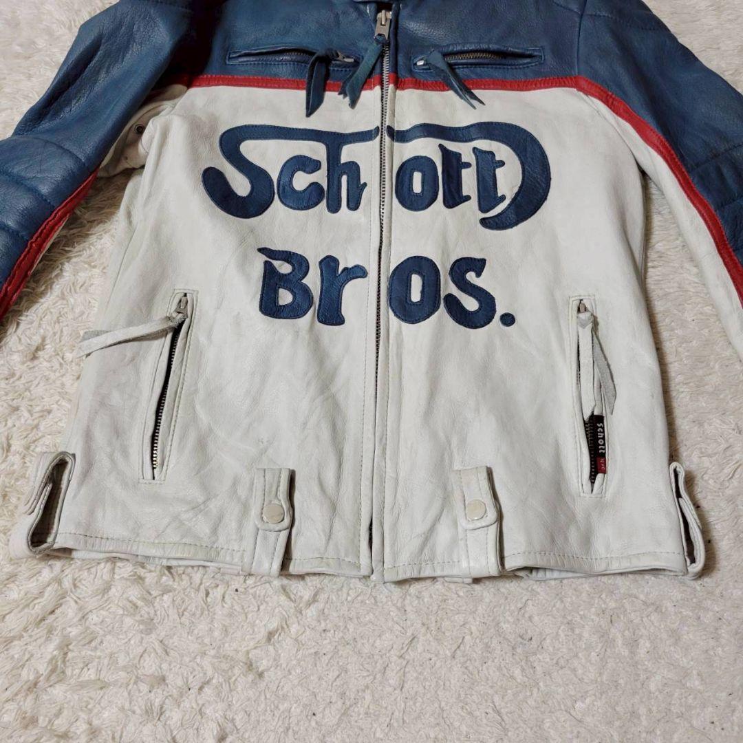 BOZZ様　SCHOTT 13ナンバリング レザーワッペン シングルライダース