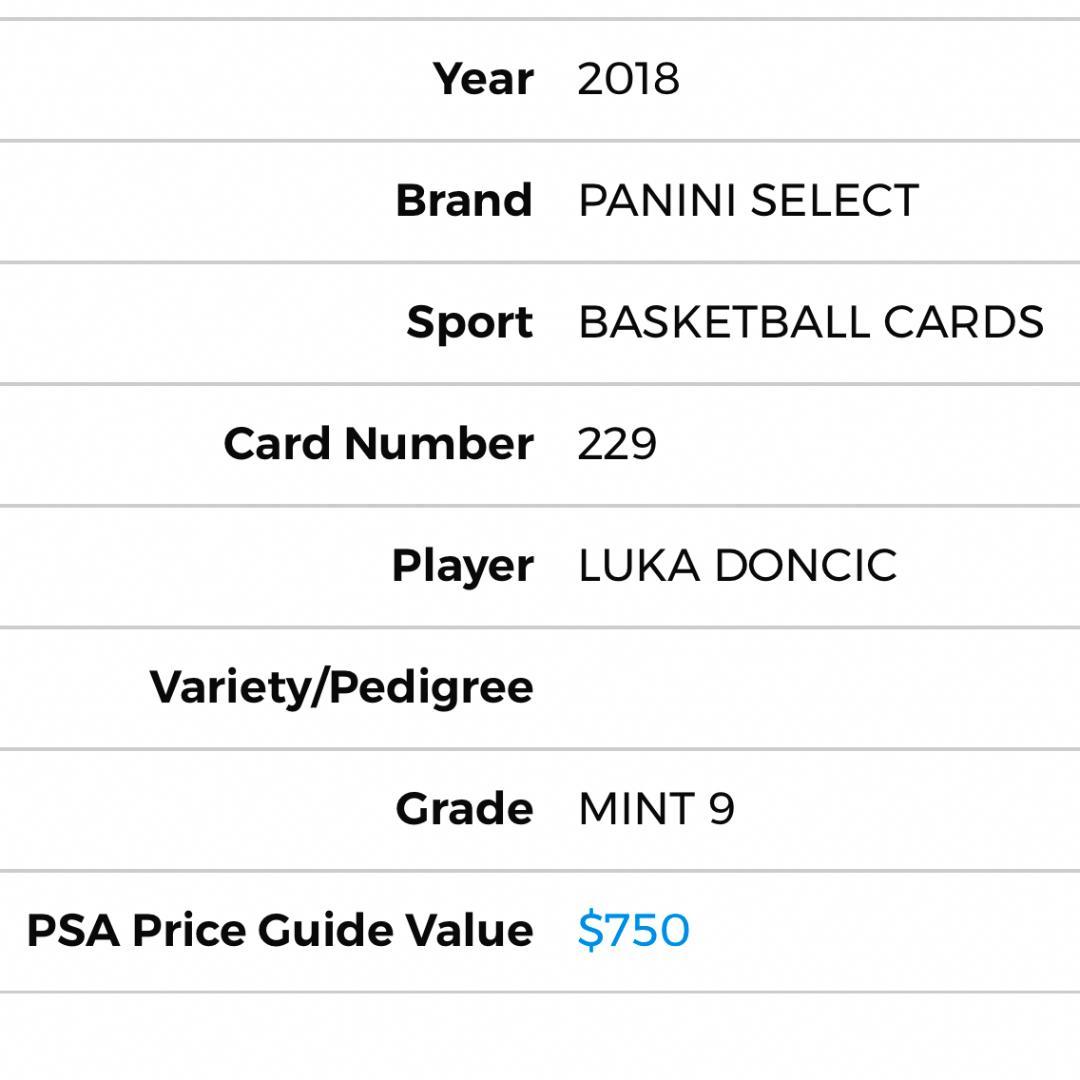 レア❗️ルーキーカード LUKA DONCIC RC PSA鑑定済LOW POP