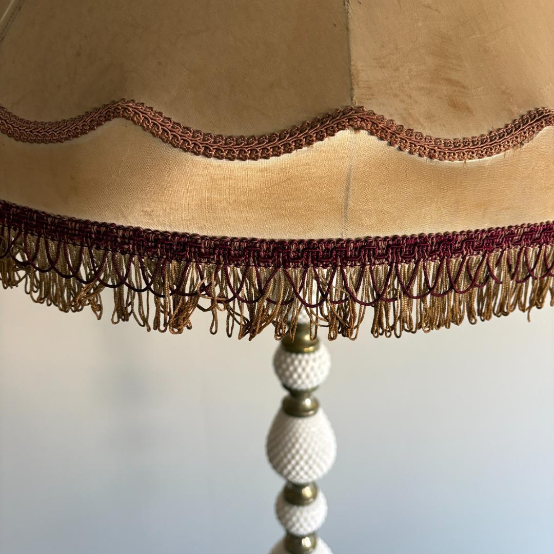 アンティーク 真鍮×セラミック スタンドライト