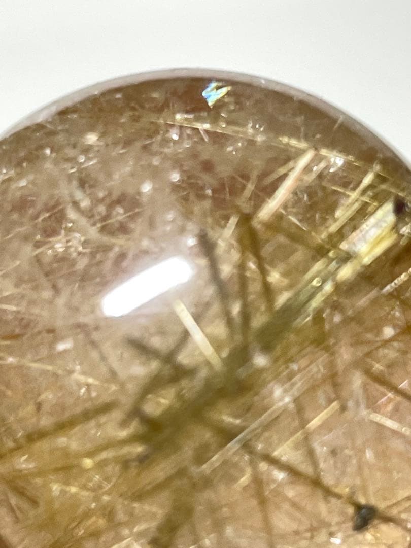 【ゴールドルチルクォーツ】丸玉●スフィア◆金運・仕事運◆天然石◆パワーストーン