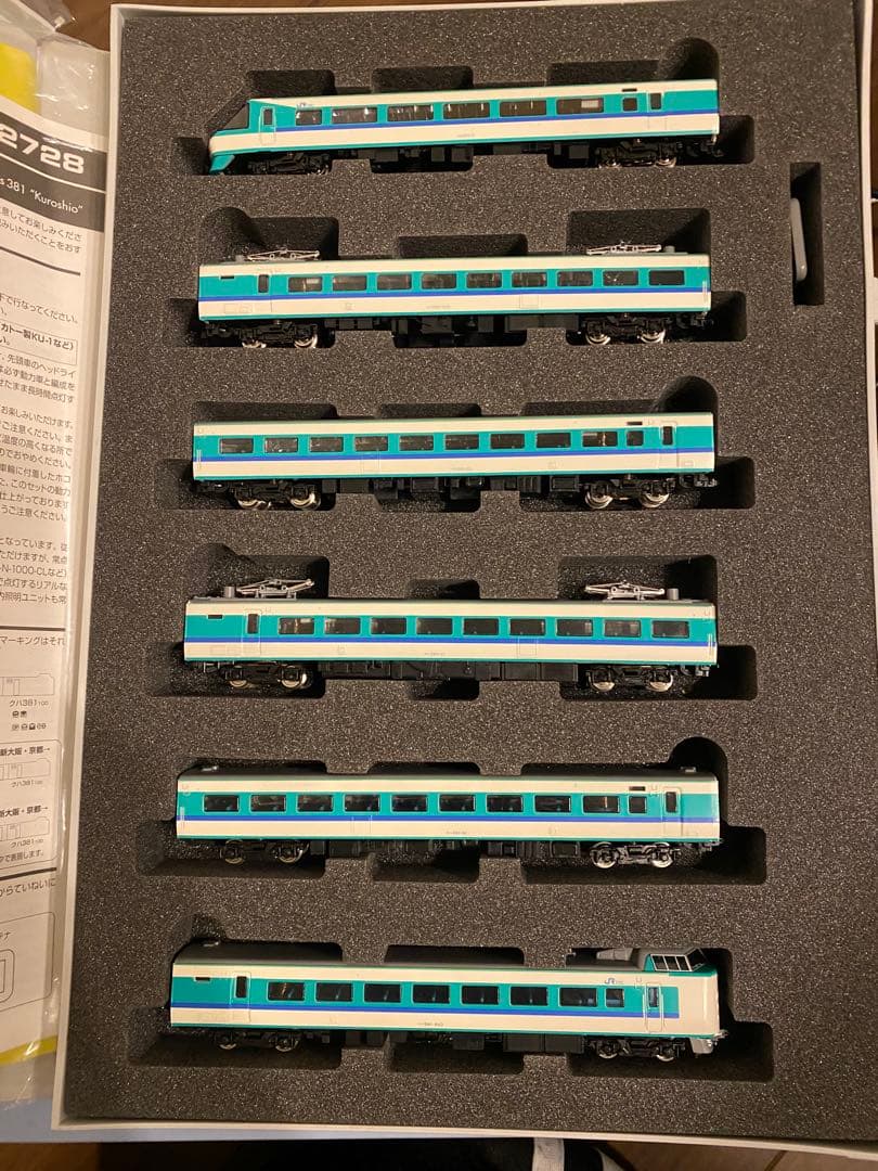 TOMIX381系くろしお基本6両セット（増結セットはジャンク品）