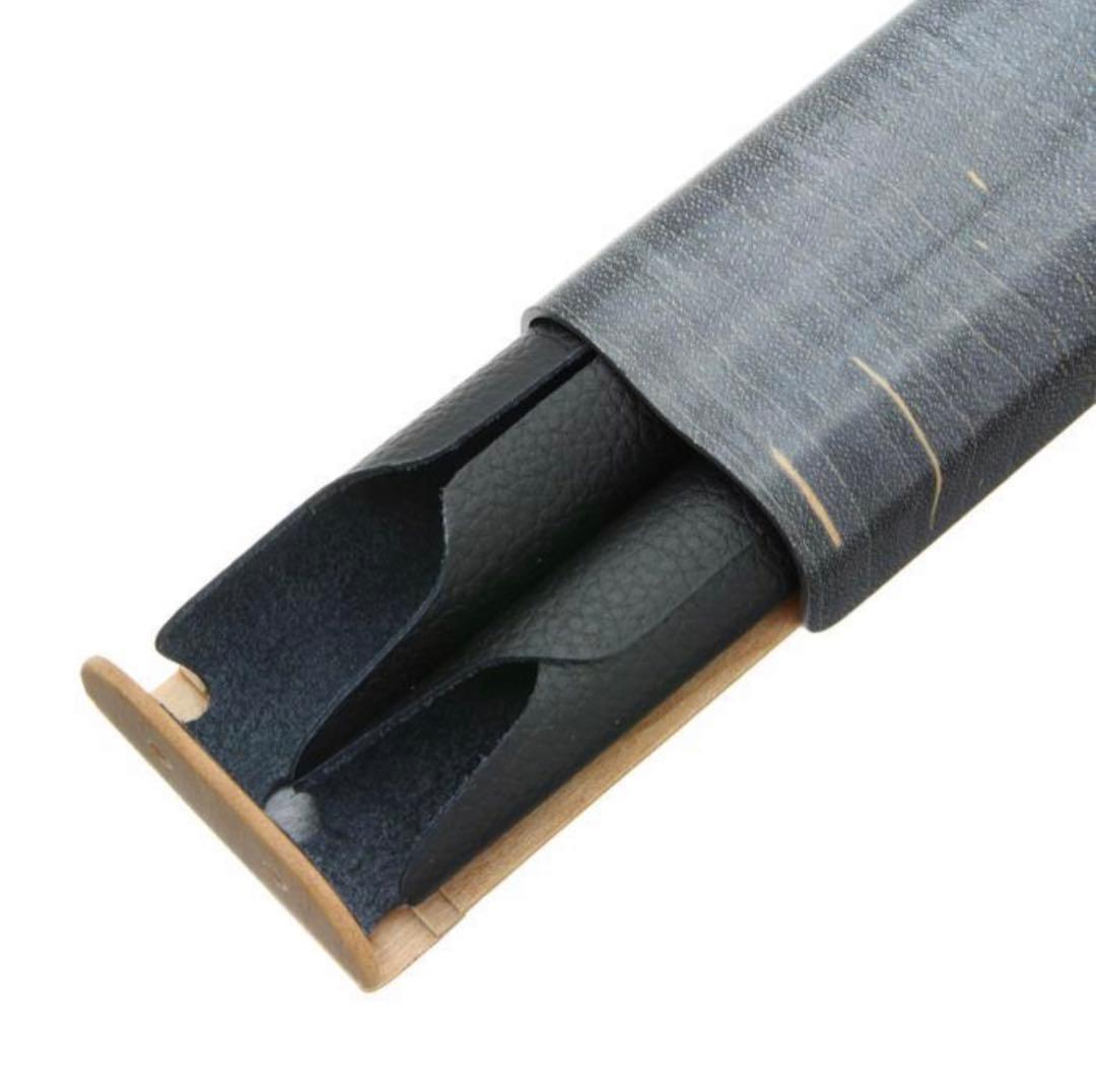 STORIO ペンケース AvanWood 万年筆ケース 2本差し ブラック
