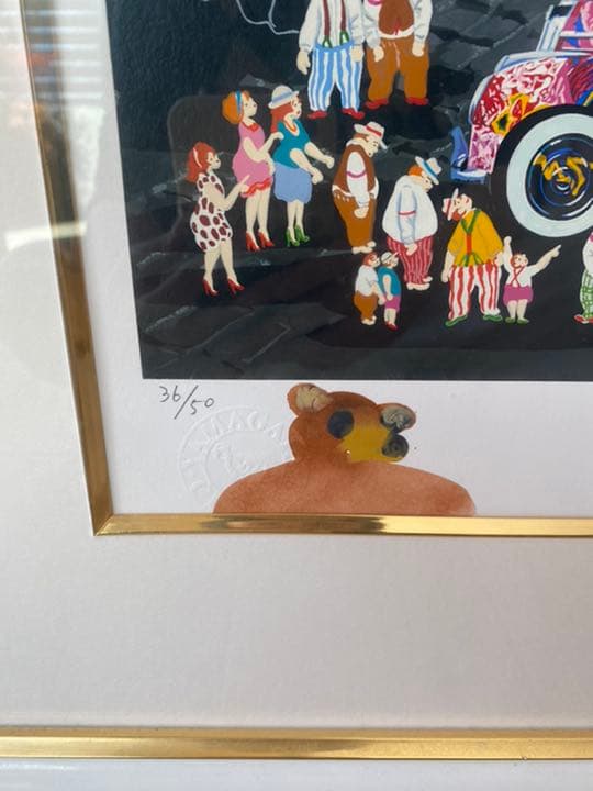 【値下げ】ヒロ・ヤマガタ　アースリーパラダイスインローマ　シルクスクリーン