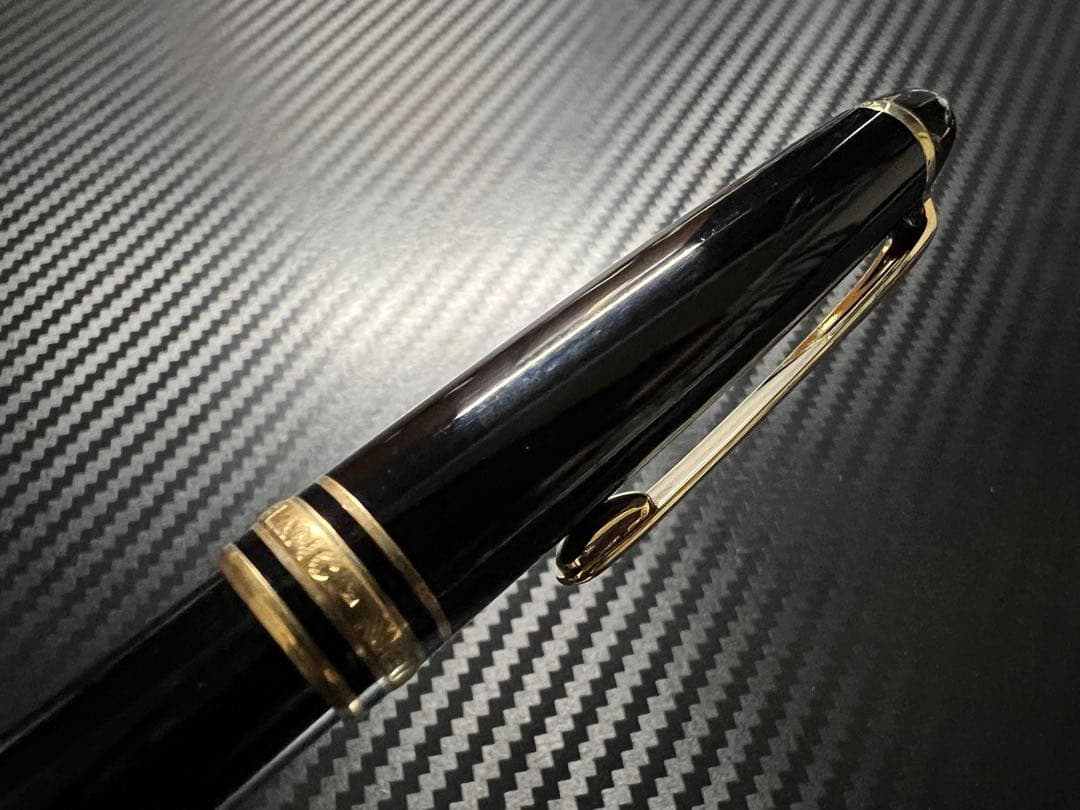 モンブラン 万年筆 未使用に近い 144 ブラック 全金 EF