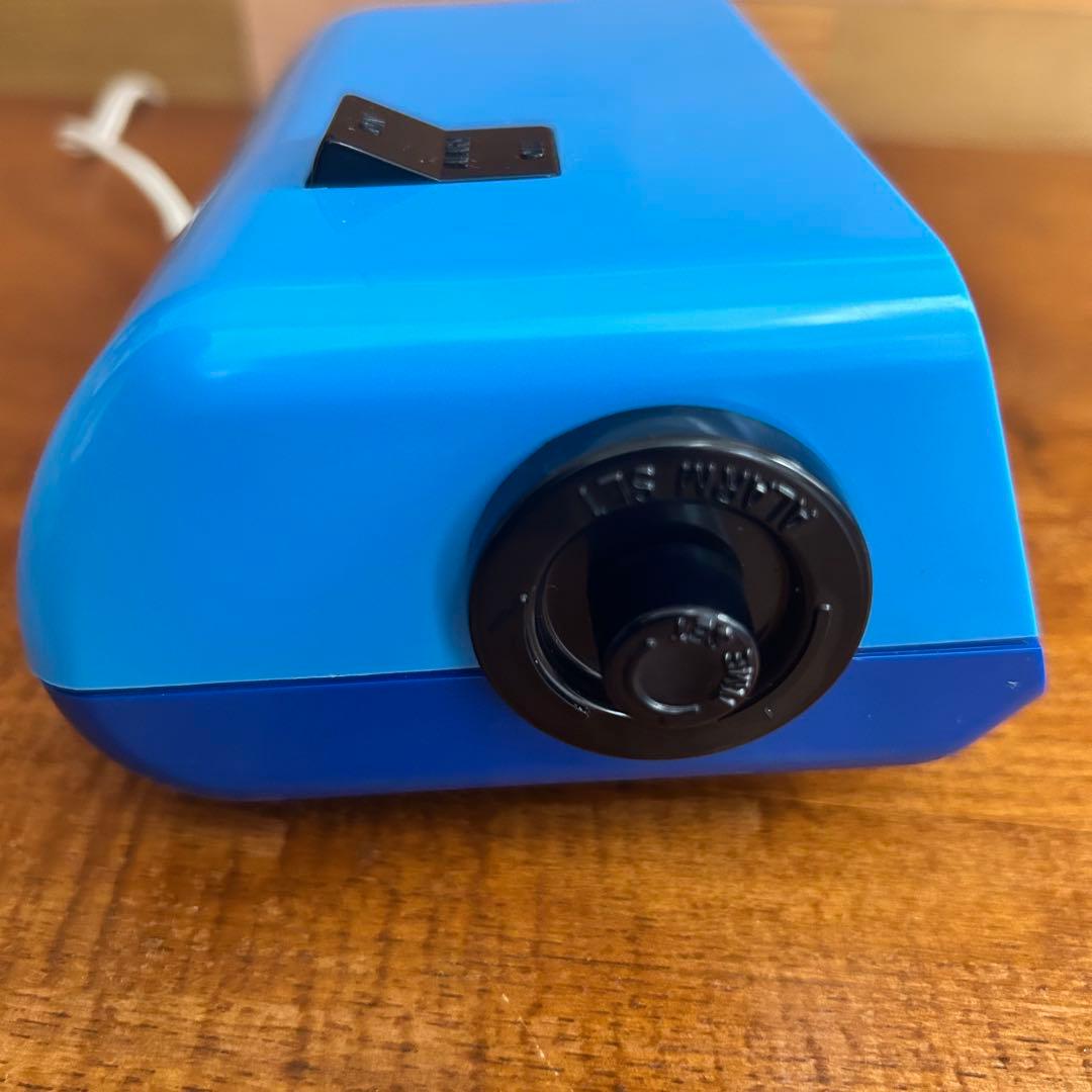 【ジャンク】シチズン　ハイリーフカーチス　パタパタ時計　ブルー　当時物