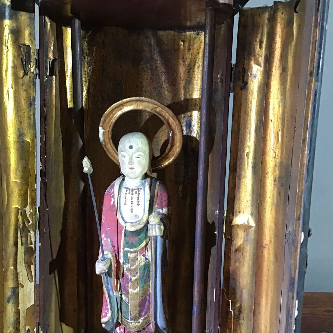 地蔵菩薩立像　　室町期　錫杖仏像　宝珠　仏像 63