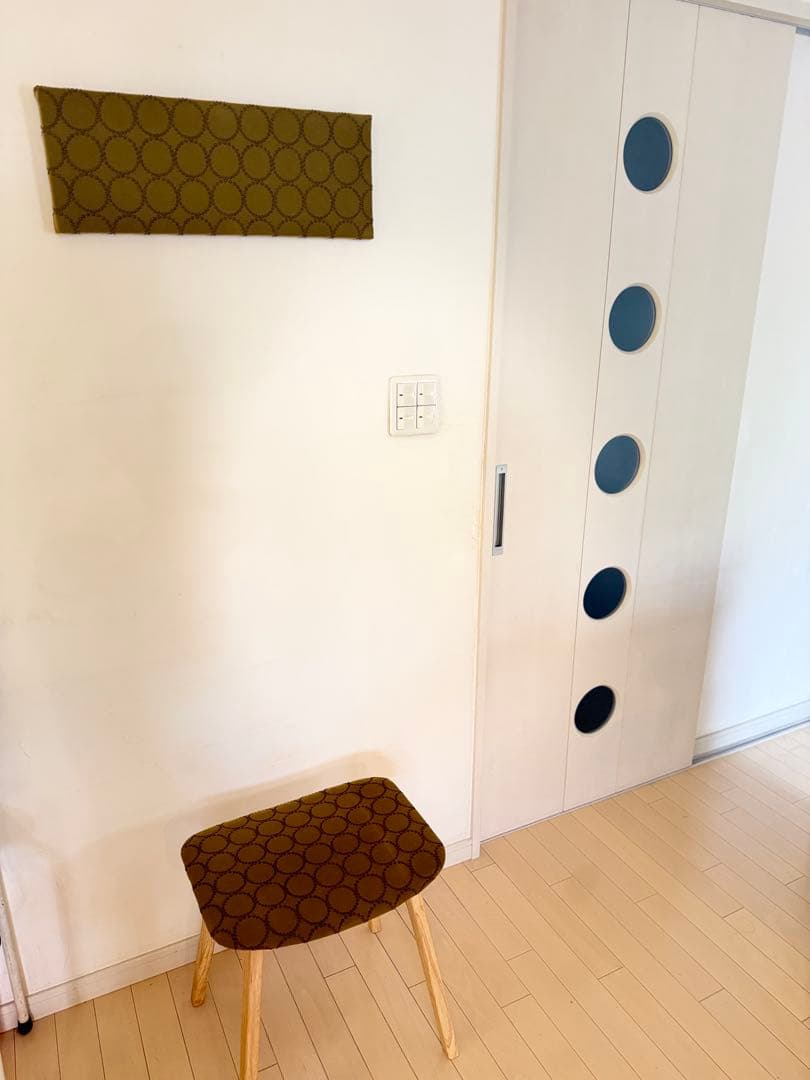 ミナペルホネン　生地使用　スツール チェア　椅子　イス　インテリア　タンバリン