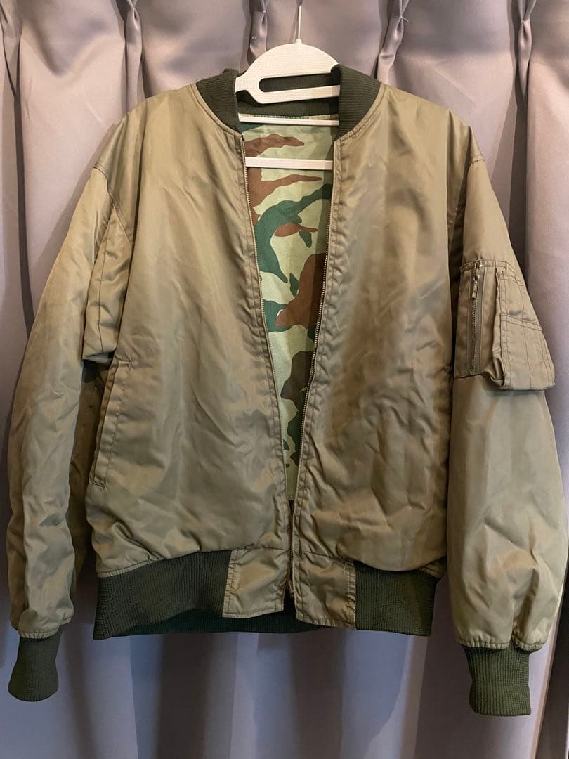 陸上自衛隊 リバーシブル 迷彩 無地 防寒ジャンパー 2型迷彩 PX品