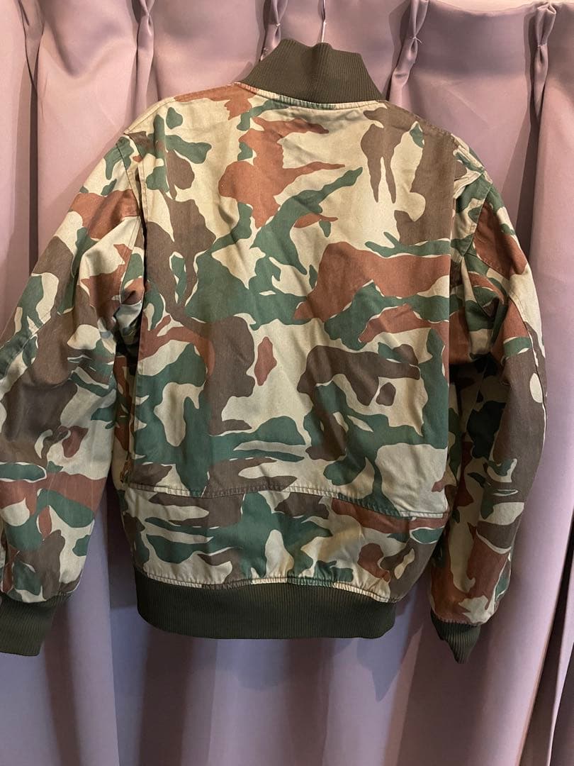 陸上自衛隊 リバーシブル 迷彩 無地 防寒ジャンパー 2型迷彩 PX品