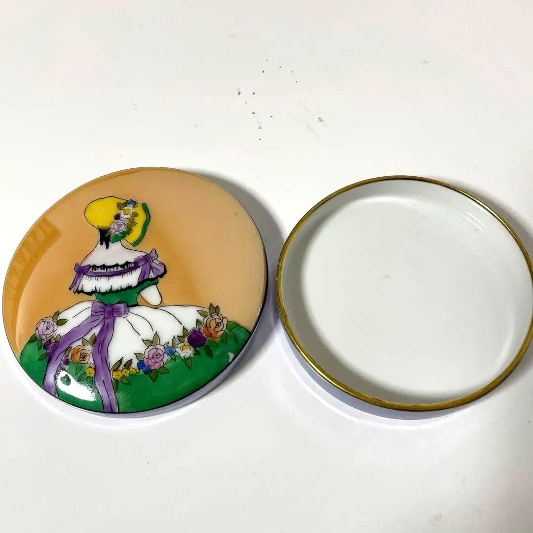 ＊Deco Lady＊パフケース＊1921年〜米国輸出・オールドノリタケ・