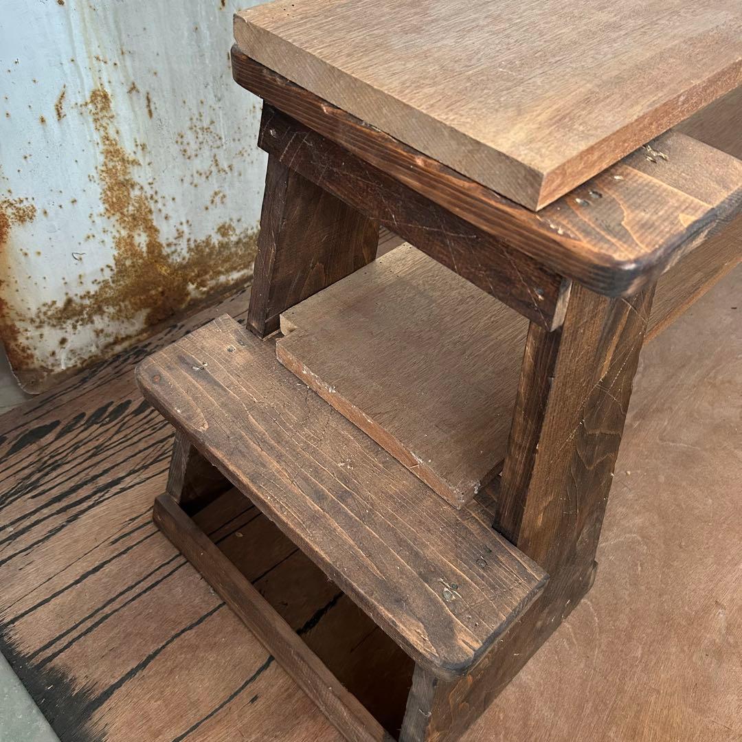 【木製】 踏み台 棚