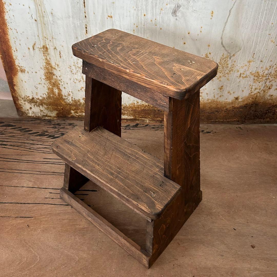 【木製】 踏み台 棚