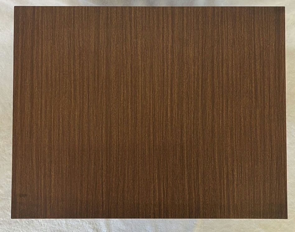 マガジンラック付き　サイドテーブル　アンティーク　木製　ダークブラウン