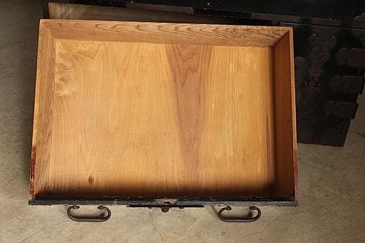 時代　庄内箪笥　扉付き　時代家具　収納タンス　古家具