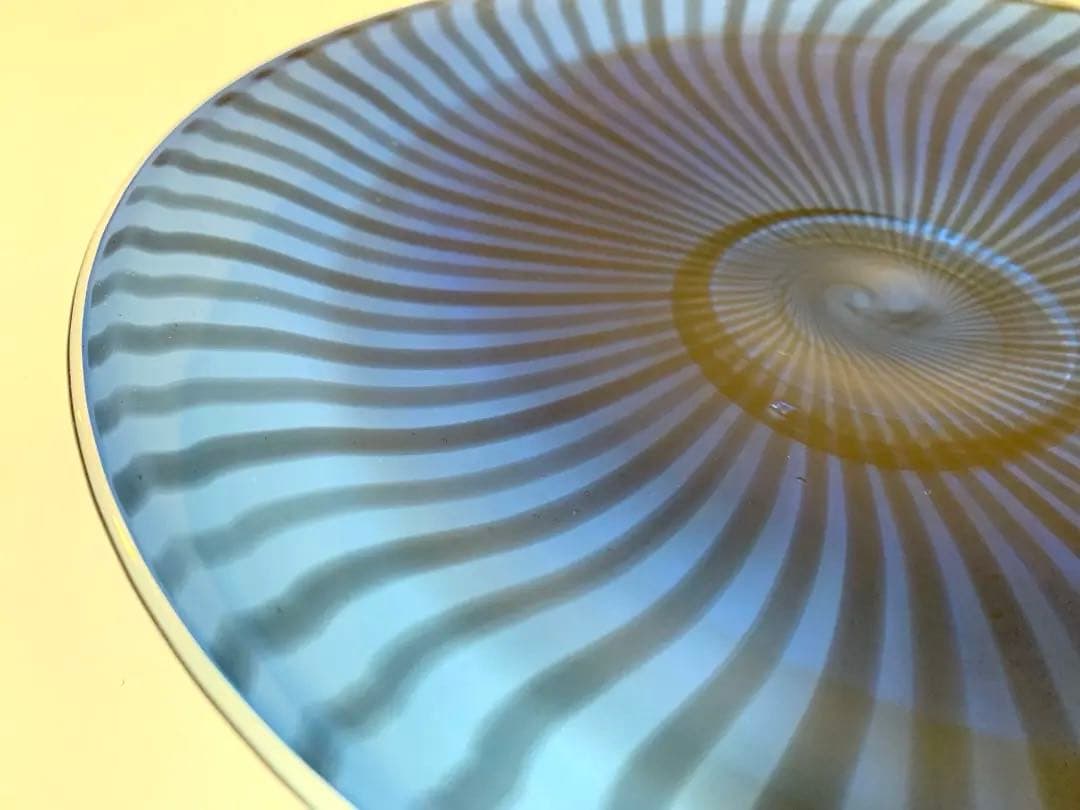 佐藤万里子作　ビンテージ　硝子皿